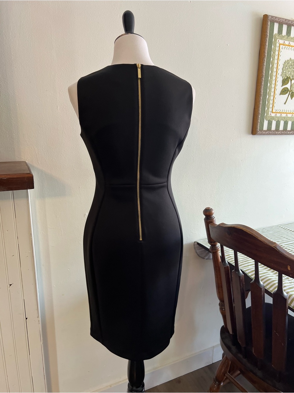 Calvin Klein Black Sleeveless Sheath Dress - Picture 3 of 5